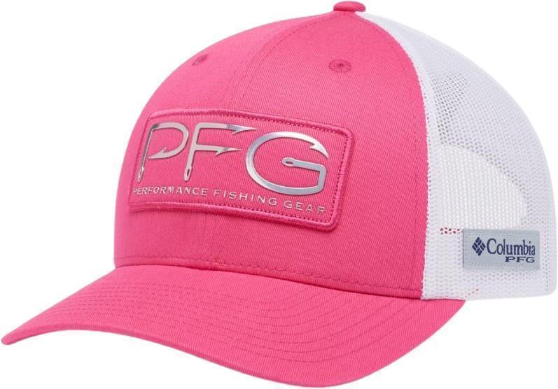 PFG Mesh Ball Cap - Womens - Ultra Pink / White / PFG Hooks 1