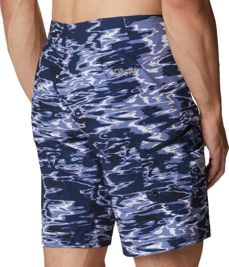 PFG Offshore II Board Shorts, 9" Inseam - Mens - Collegiate Navy Ripples 2