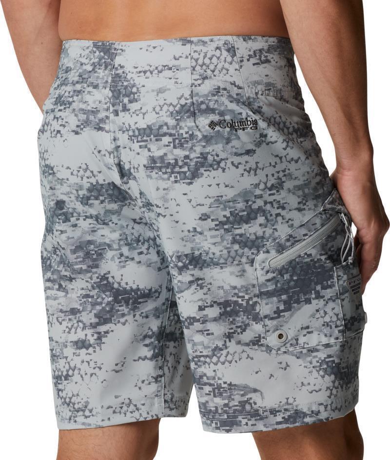 PFG Offshore II Board Shorts, 9" Inseam - Mens - Cool Grey PFG Camo 2