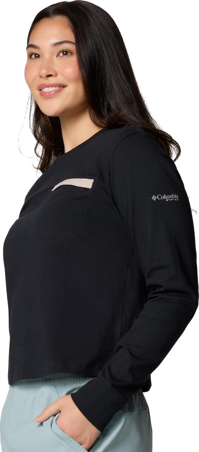 PFG Open Water LS - Womens - Black / Crushed Clay 2