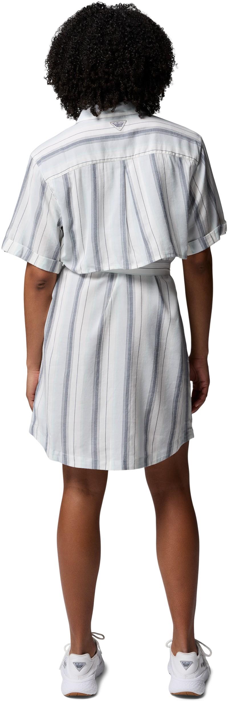 PFG Open Water Shift Dress - cirrus grey / lowtide stripe 1