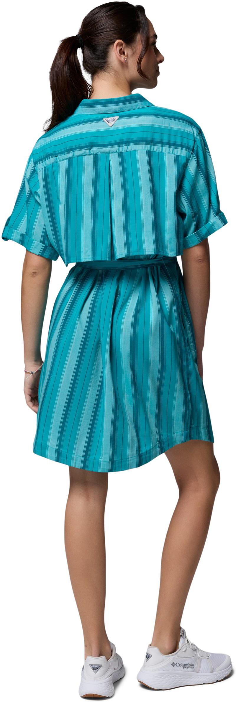 PFG Open Water Shift Dress - ocean teal / lowtide stripe 1