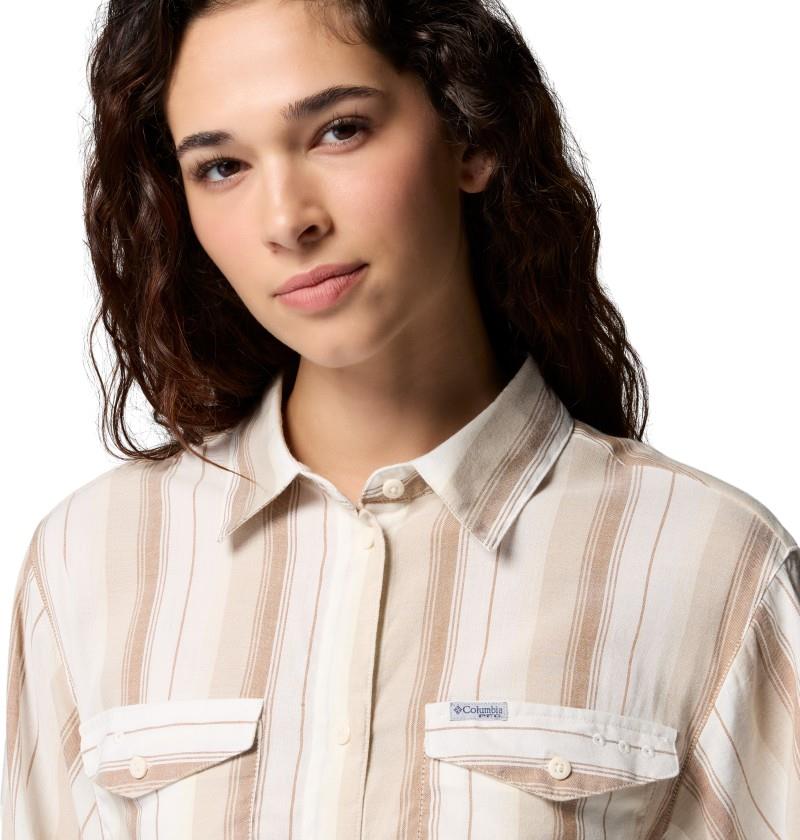 PFG Open Water Shift Dress - sea salt / lowtide stripe 1