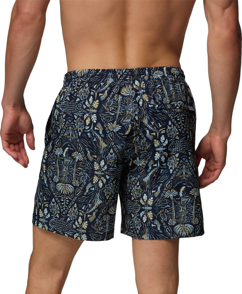 PFG Rambler Printed Water Shorts, 6" Inseam - Mens - collegiate navy seasirens 1