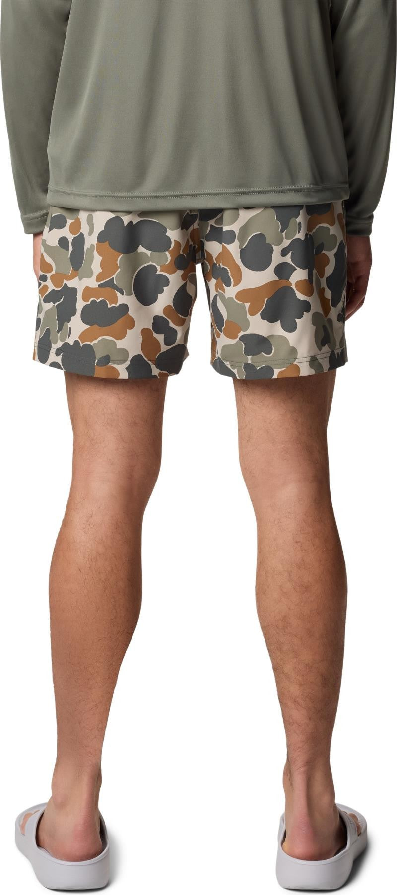 PFG Rambler Printed Water Shorts, 6" Inseam - Mens - fossil deltahunter camo 1