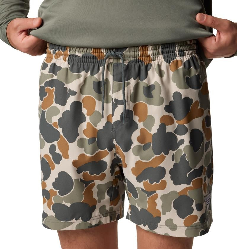 PFG Rambler Printed Water Shorts, 6" Inseam - Mens - fossil deltahunter camo 1