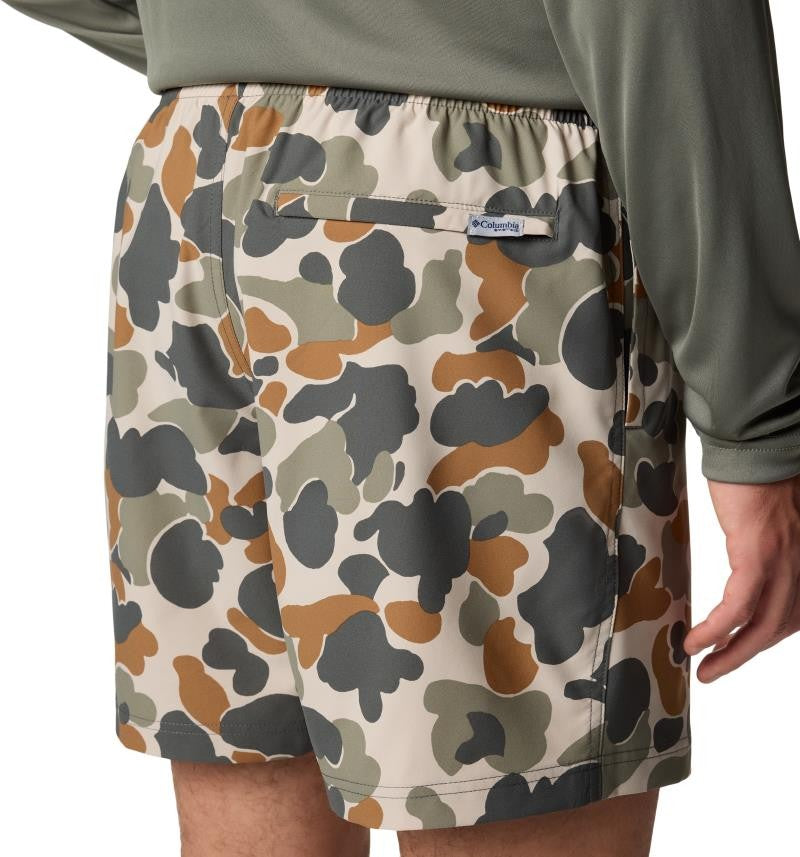 PFG Rambler Printed Water Shorts, 6" Inseam - Mens - fossil deltahunter camo 1