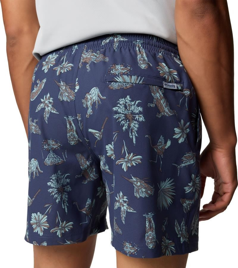 PFG Rambler Printed Water Shorts, 6" Inseam - Mens - nocturnal floridays 1