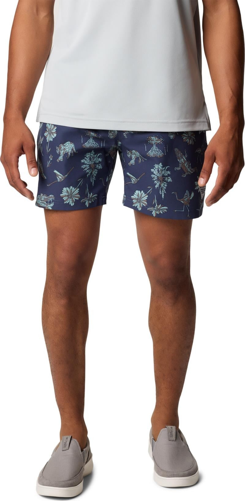 PFG Rambler Printed Water Shorts, 6" Inseam - Mens - nocturnal floridays 1
