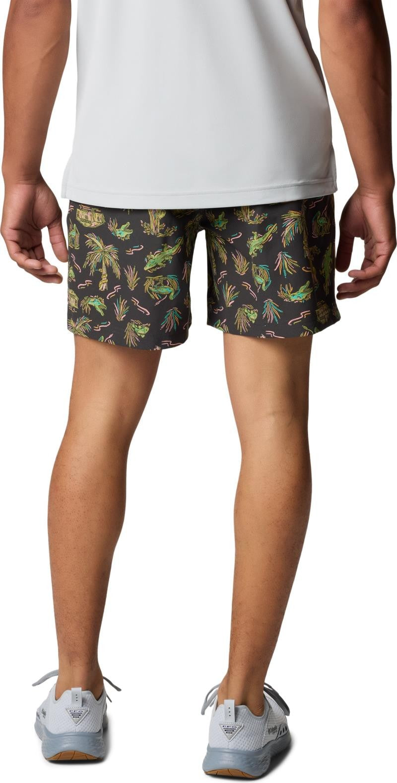 PFG Rambler Printed Water Shorts, 6" Inseam - Mens - shark everglades 1