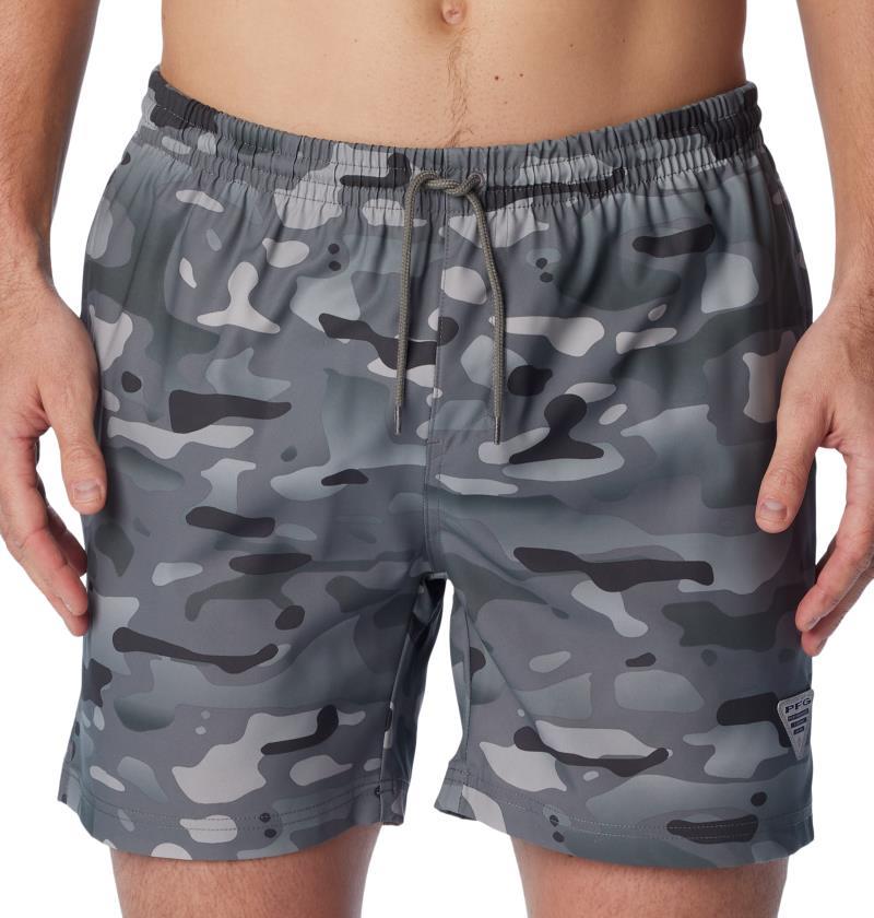 PFG Rambler Swim Shorts, 6" Inseam - Mens - City Grey Watershed 5