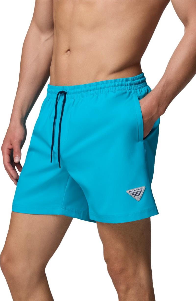 PFG Rambler Water Shorts, 8" Inseam - Mens - ocean teal / collegiate navy 1
