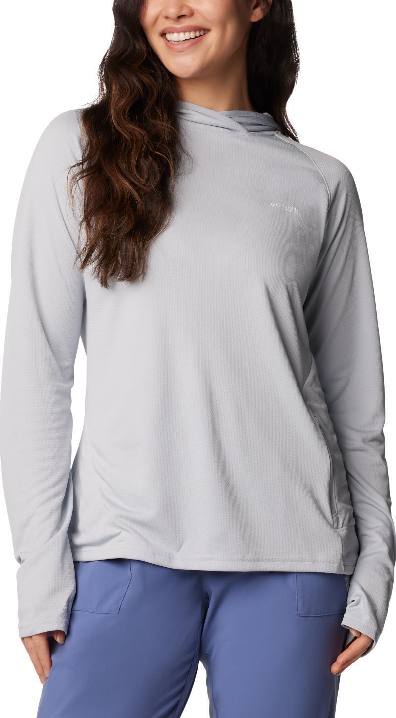 PFG Solar Stream Elite Hoodie - Womens - Cirrus Grey 1