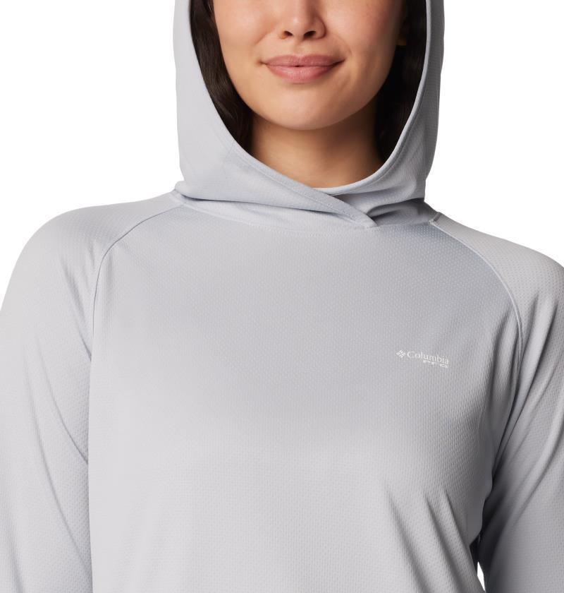 PFG Solar Stream Elite Hoodie - Womens - Cirrus Grey 4