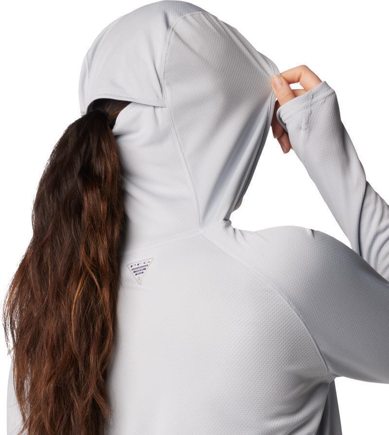 PFG Solar Stream Elite Hoodie - Womens - Cirrus Grey 5