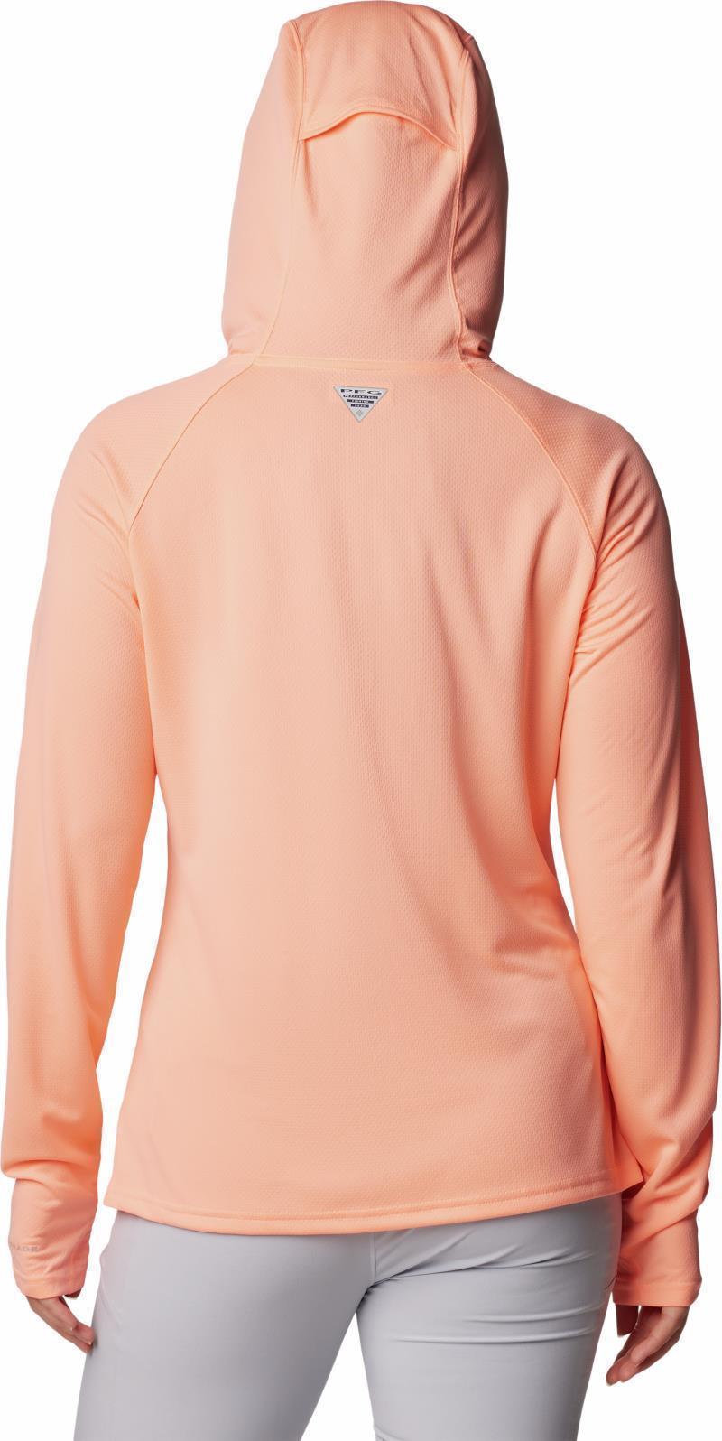 PFG Solar Stream Elite Hoodie - Womens - Tiki Pink 2
