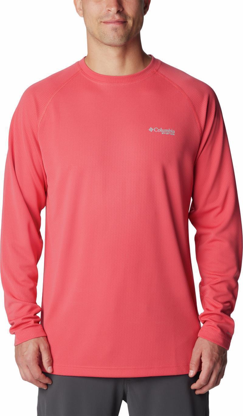 PFG Solar Stream LS - Mens - Sunset Red 1