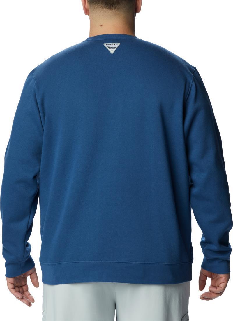 PFG Stacked Logo Crew Sweatshirt - Big - Mens - carbon / spring blue 1