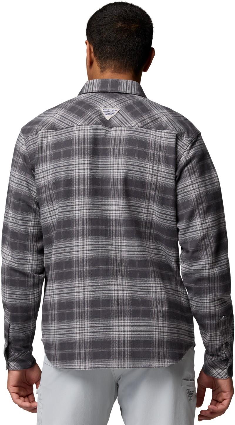 PFG Topwater Tech Flannel - Mens - shark sheer plaid 1