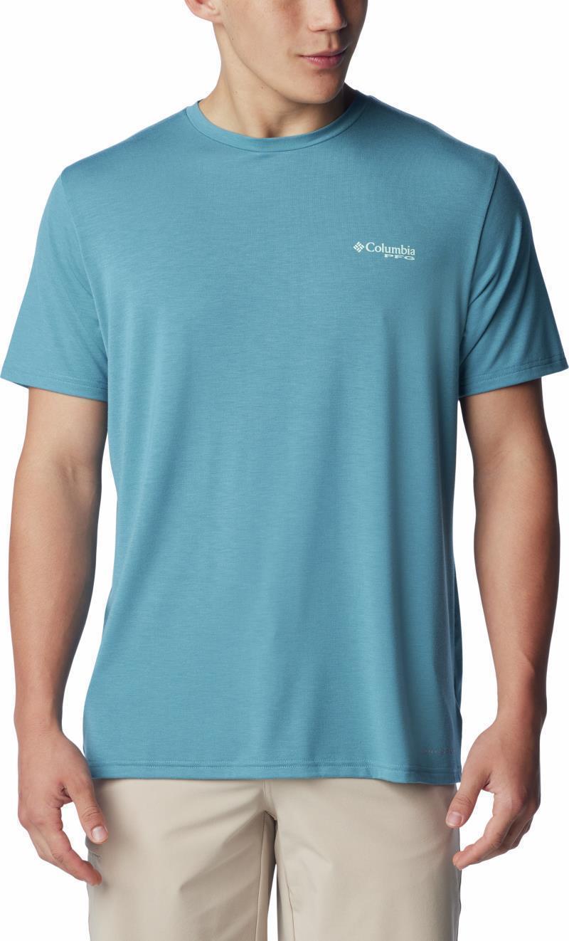 PFG Triangle Fill Tech Tee SS - Mens - Canyon Blue / Elements Graphic 1