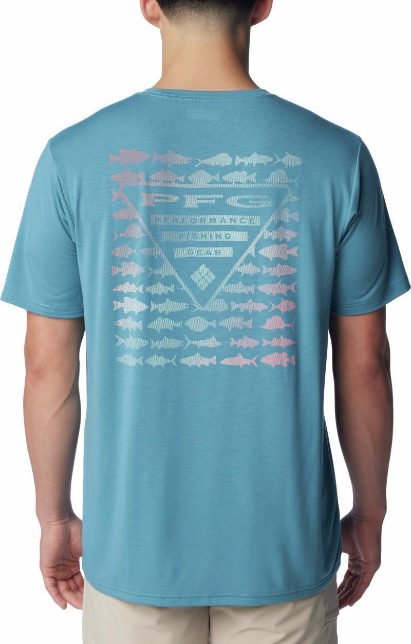 PFG Triangle Fill Tech Tee SS - Mens - Canyon Blue / Elements Graphic 2