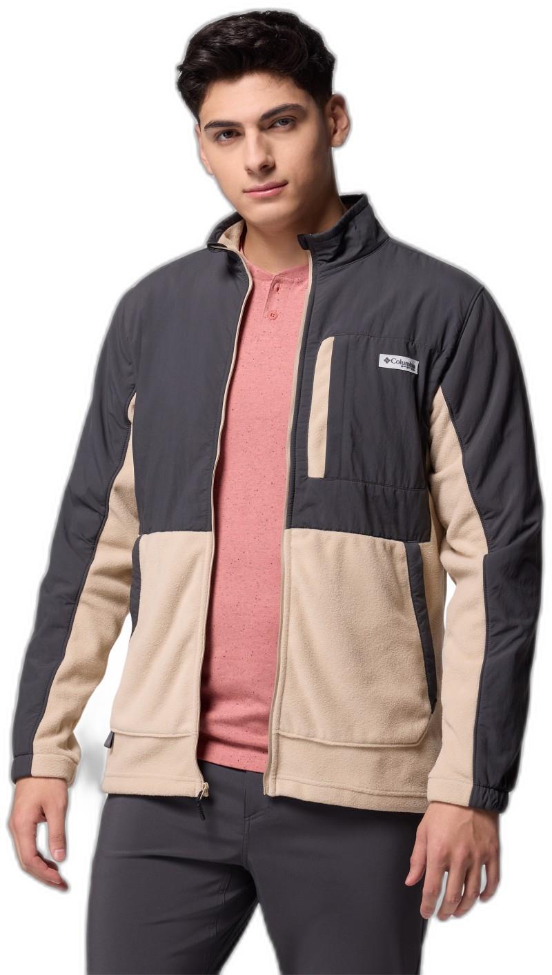 PFG Uncharted Fleece Full-Zip - Mens - shark / ancient fossil 1