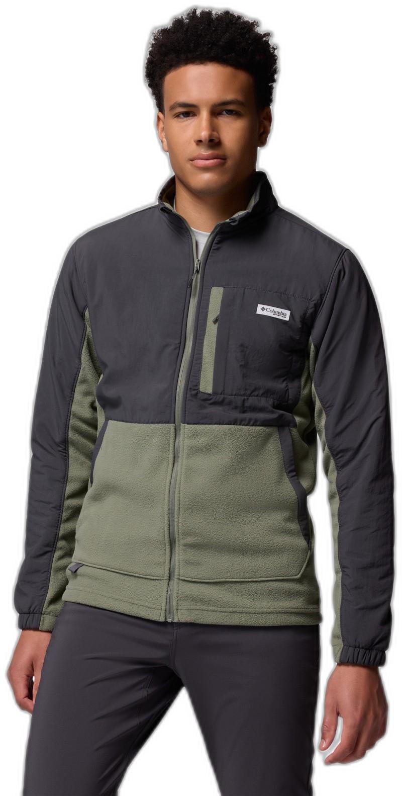 PFG Uncharted Fleece Full-Zip - Mens - shark / cypress 1