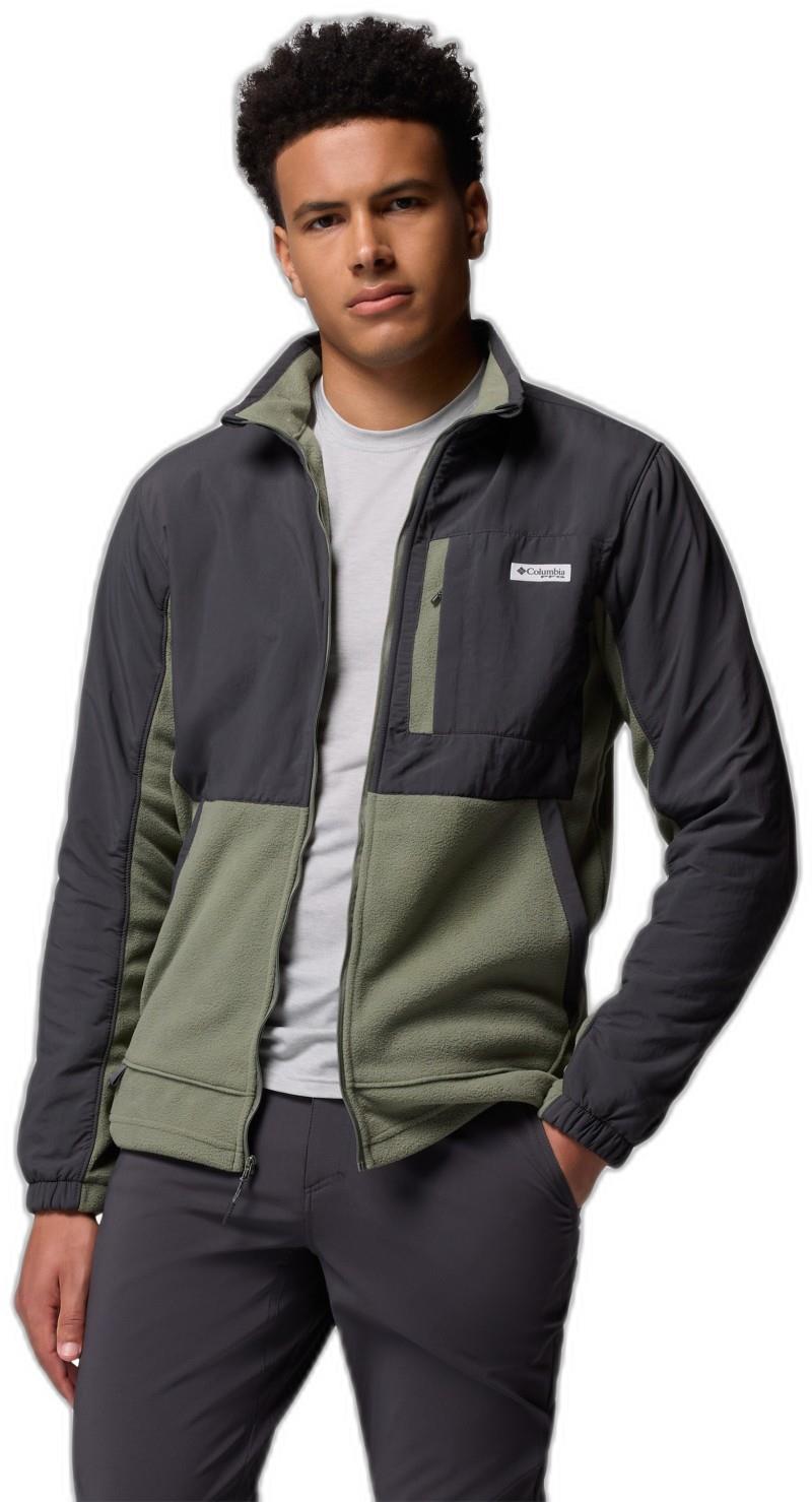 PFG Uncharted Fleece Full-Zip - Mens - shark / cypress 1