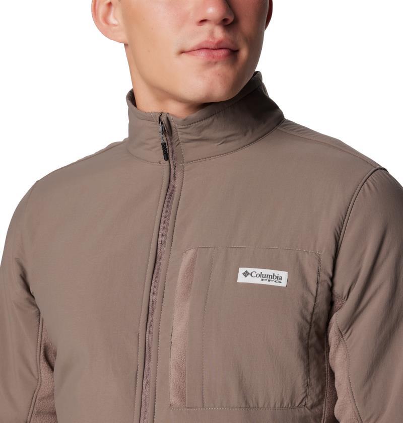PFG Uncharted Fleece Full Zip - Mens - iron / iron 1