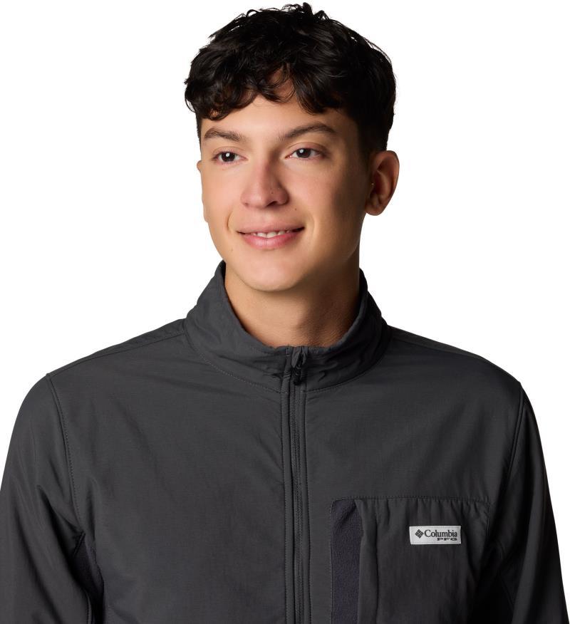 PFG Uncharted Fleece Full Zip - Mens - shark / shark 1
