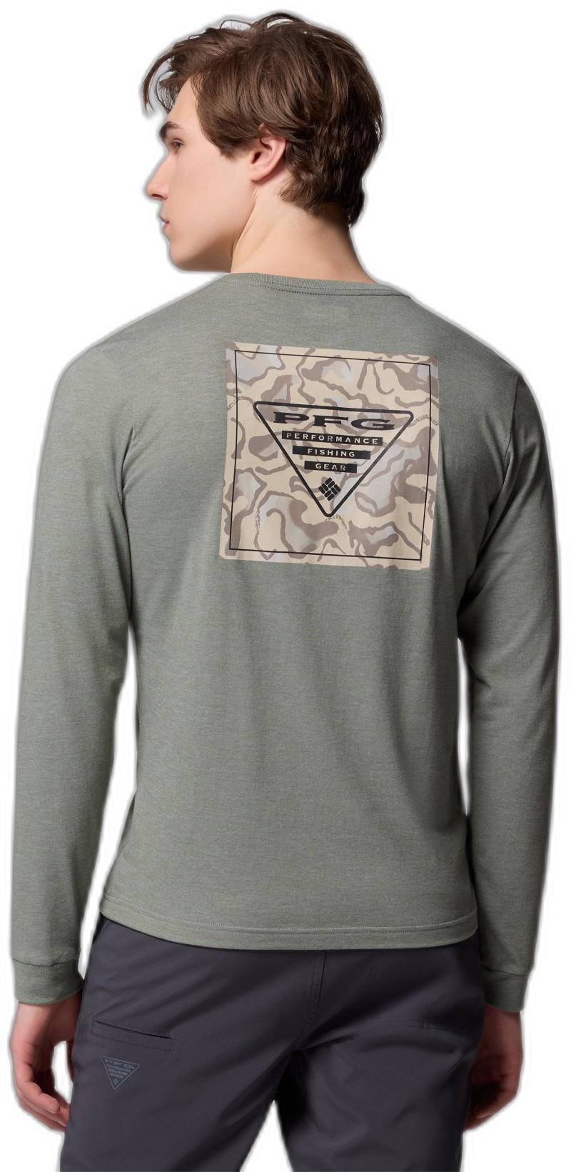 PFG Uncharted Graphic Tee LS - Mens - cypress heather / swamplands 1