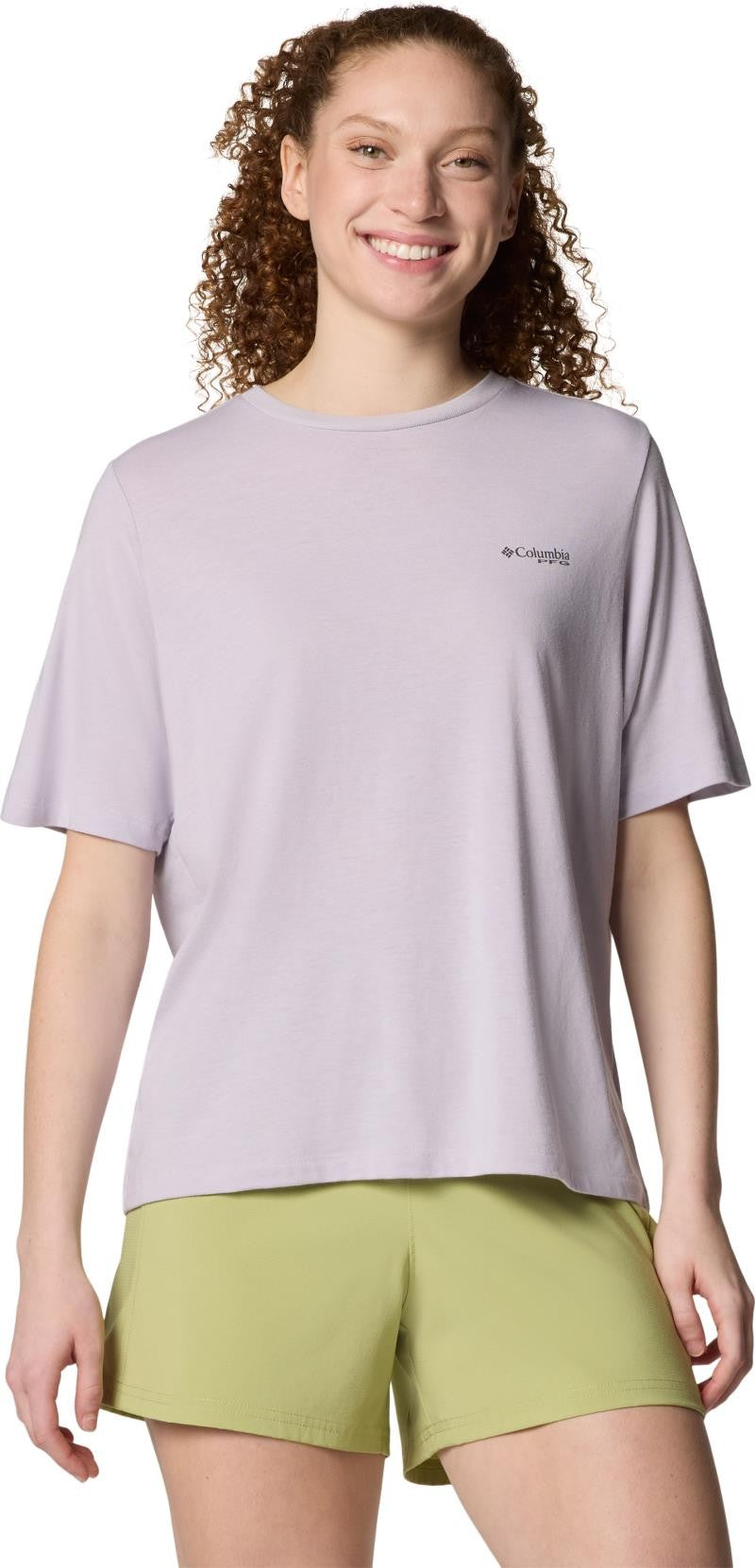 PFG Uncharted Graphic Tee - Womens - lavender pearl / pfg branded delta 1