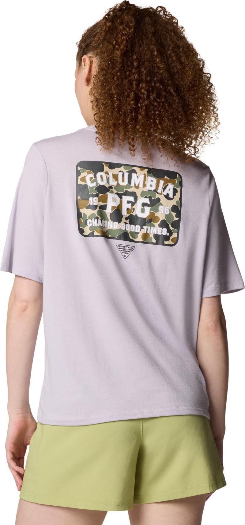 PFG Uncharted Graphic Tee - Womens - lavender pearl / pfg branded delta 1