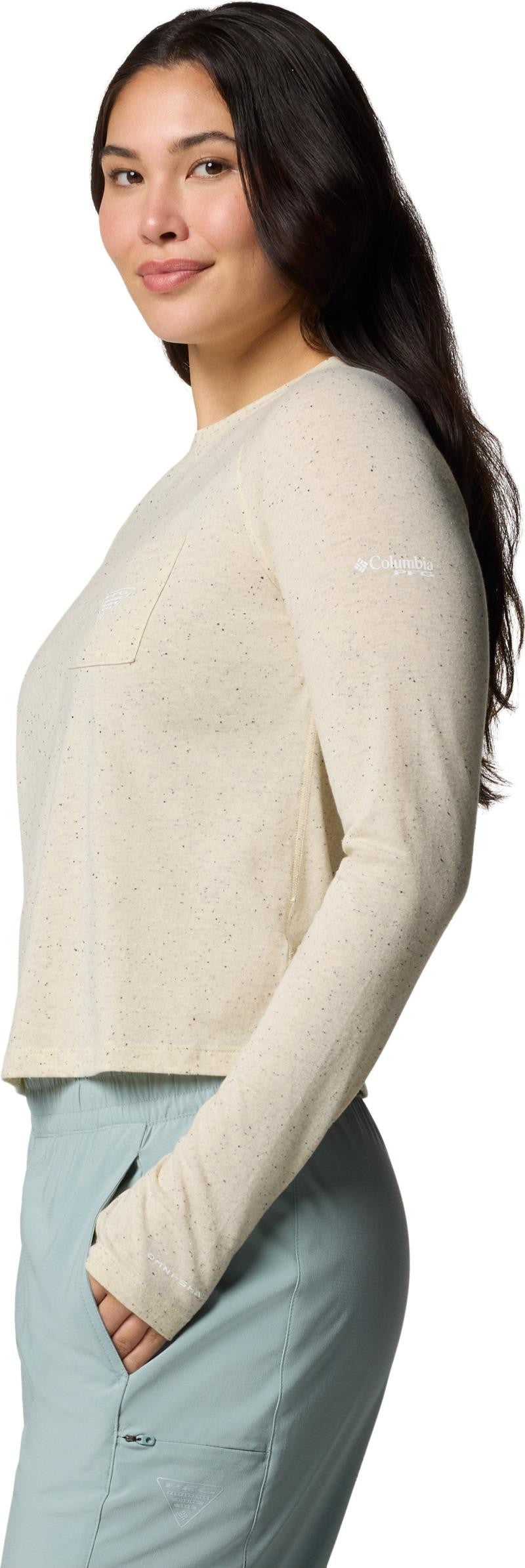 PFG Uncharted Neps LS - Womens - lemon wash 1
