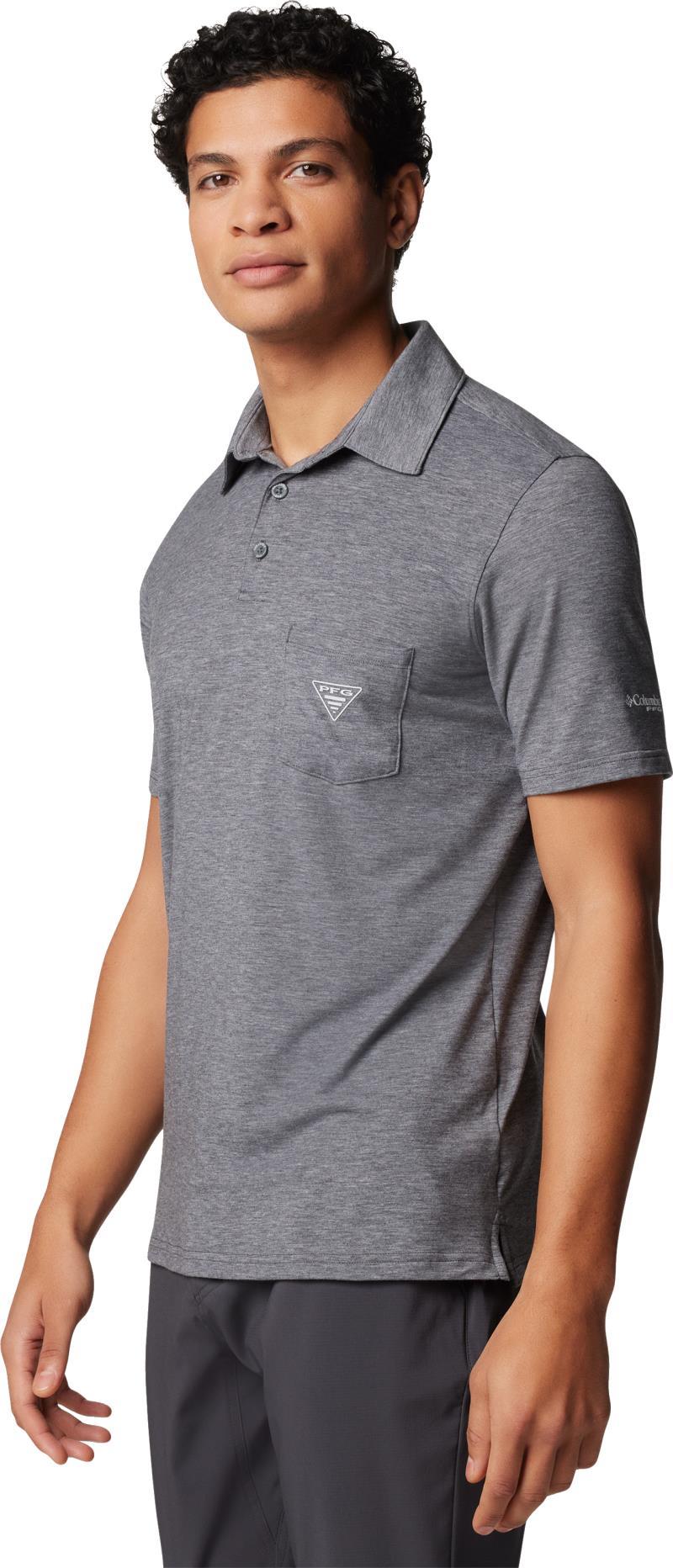 PFG Uncharted Polo - Mens - Shark Heather 2
