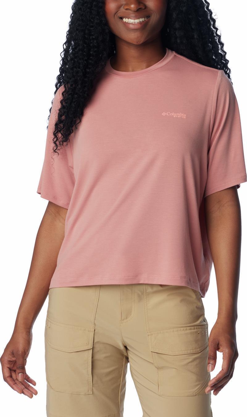 PFG Uncharted Tech Tee SS - Womens - Sandalwood Pink / W Uncharted 1
