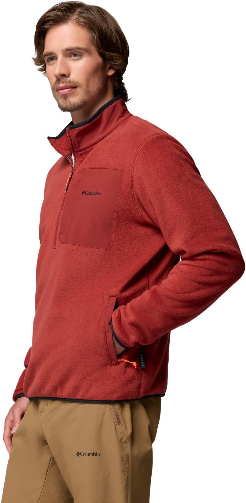 Pacific Arch 200 Half-Zip Fleece - Mens - red oxide 1