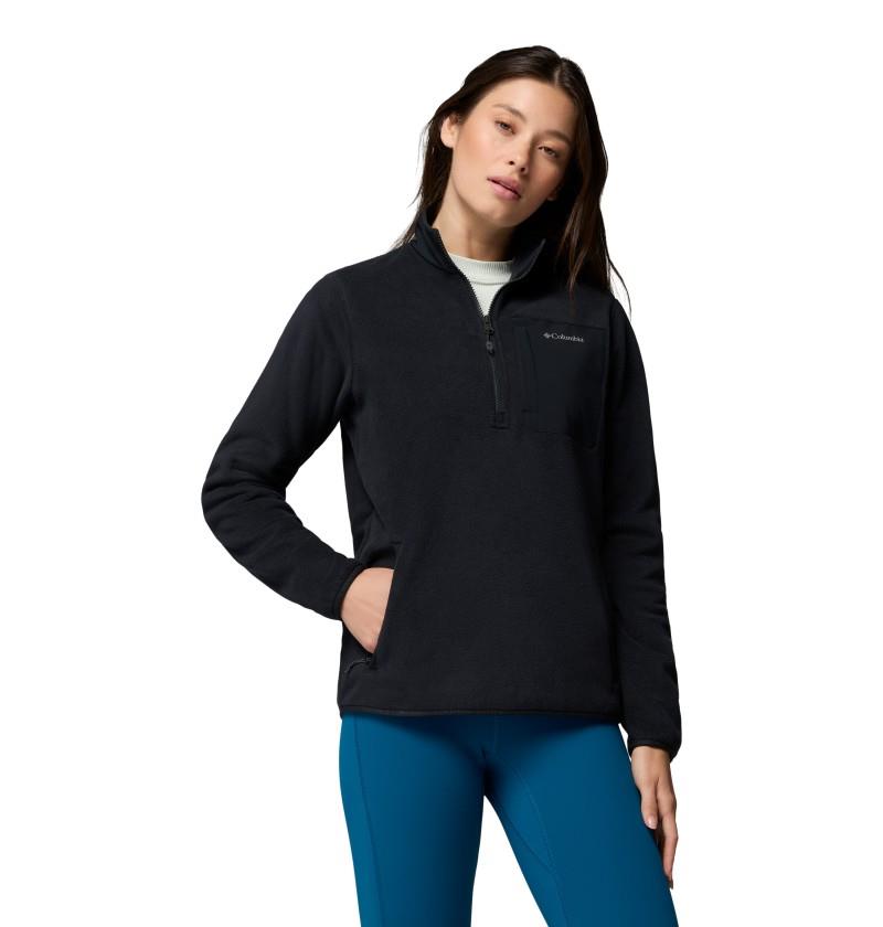 Pacific Arch 200 Half-Zip Fleece - Womens - black 1