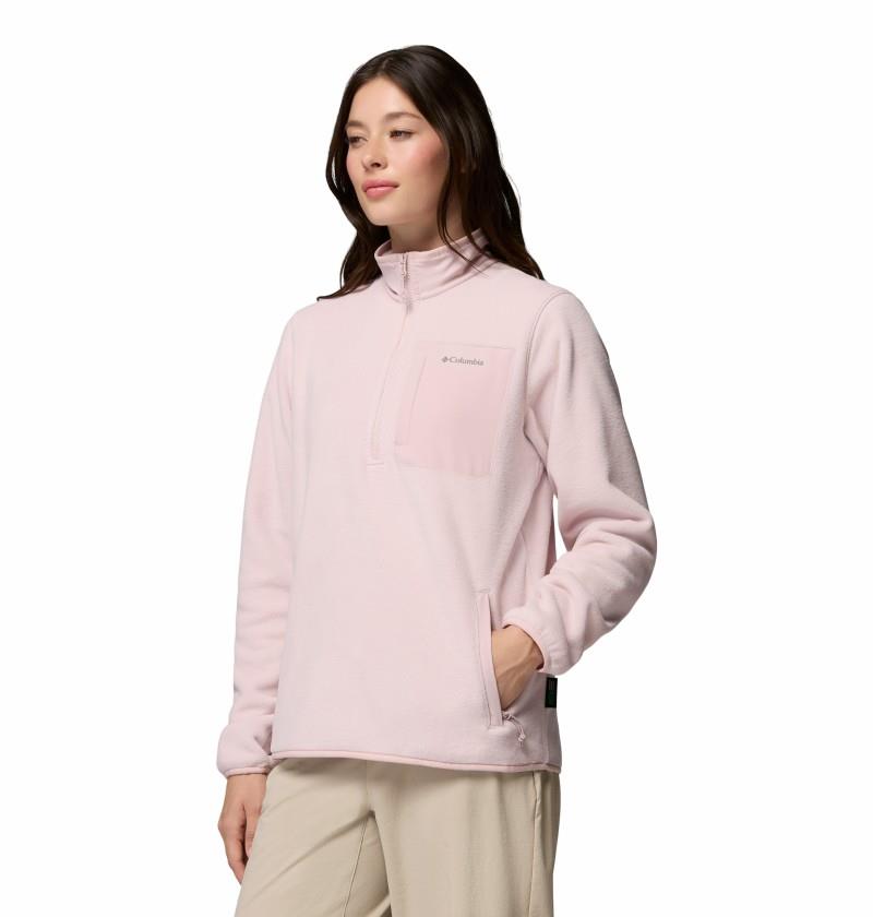 Pacific Arch 200 Half-Zip Fleece - Womens - mineral pink 1