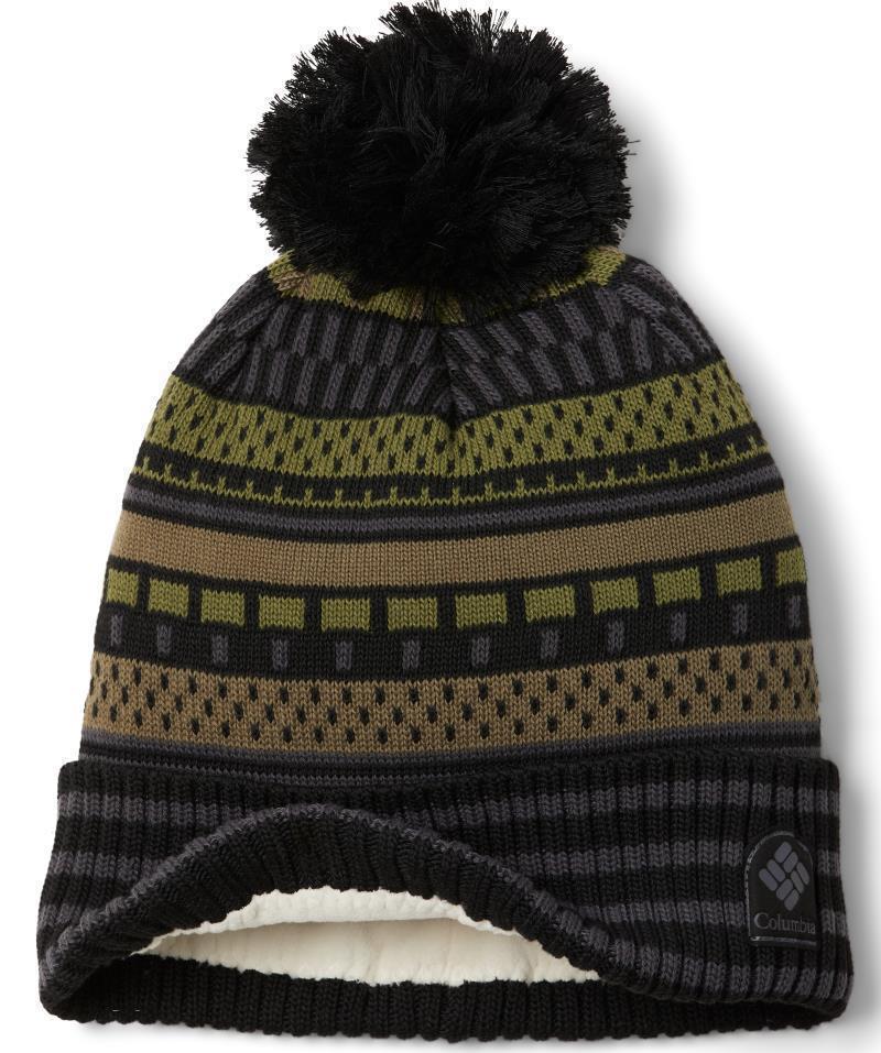 Palmer Peak Pom Beanie - Black Apres Stripe 2
