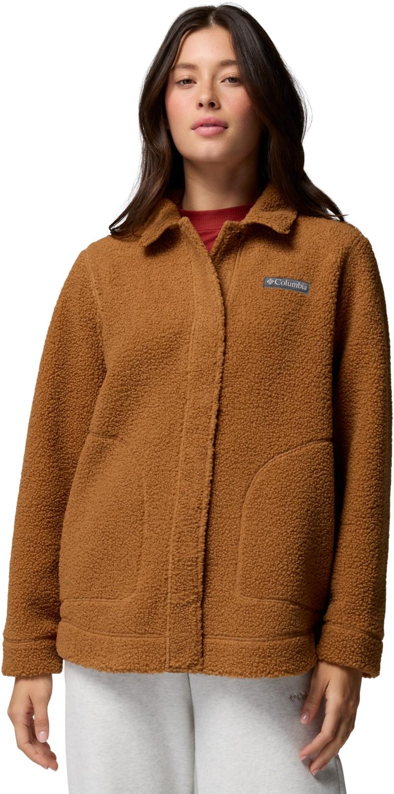 Panorama Shirt Jacket - Womens - camel brown 1