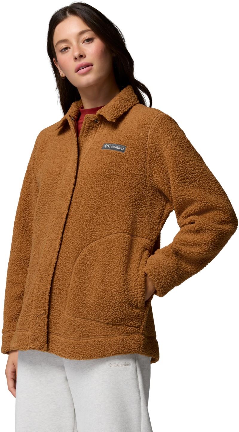 Panorama Shirt Jacket - Womens - camel brown 1