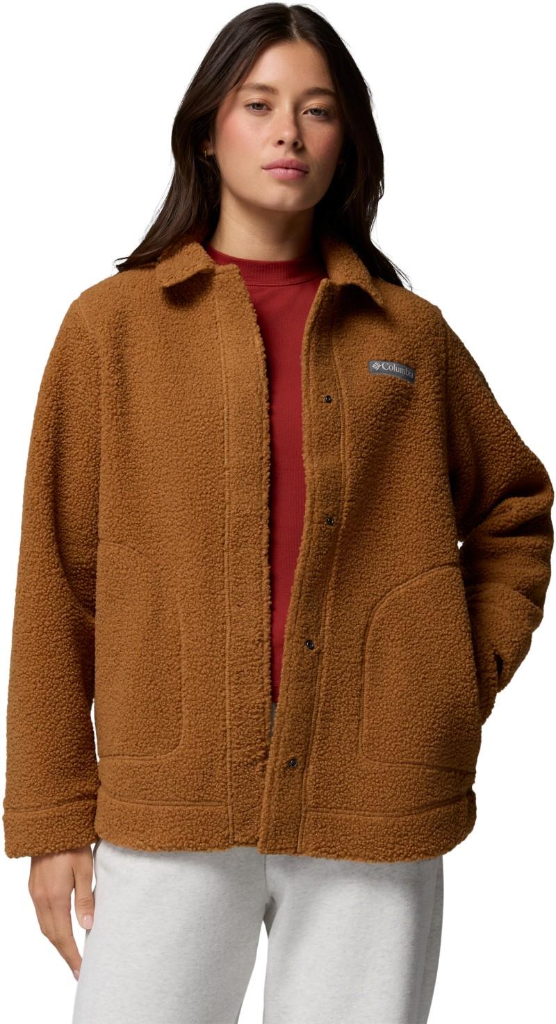 Panorama Shirt Jacket - Womens - camel brown 1