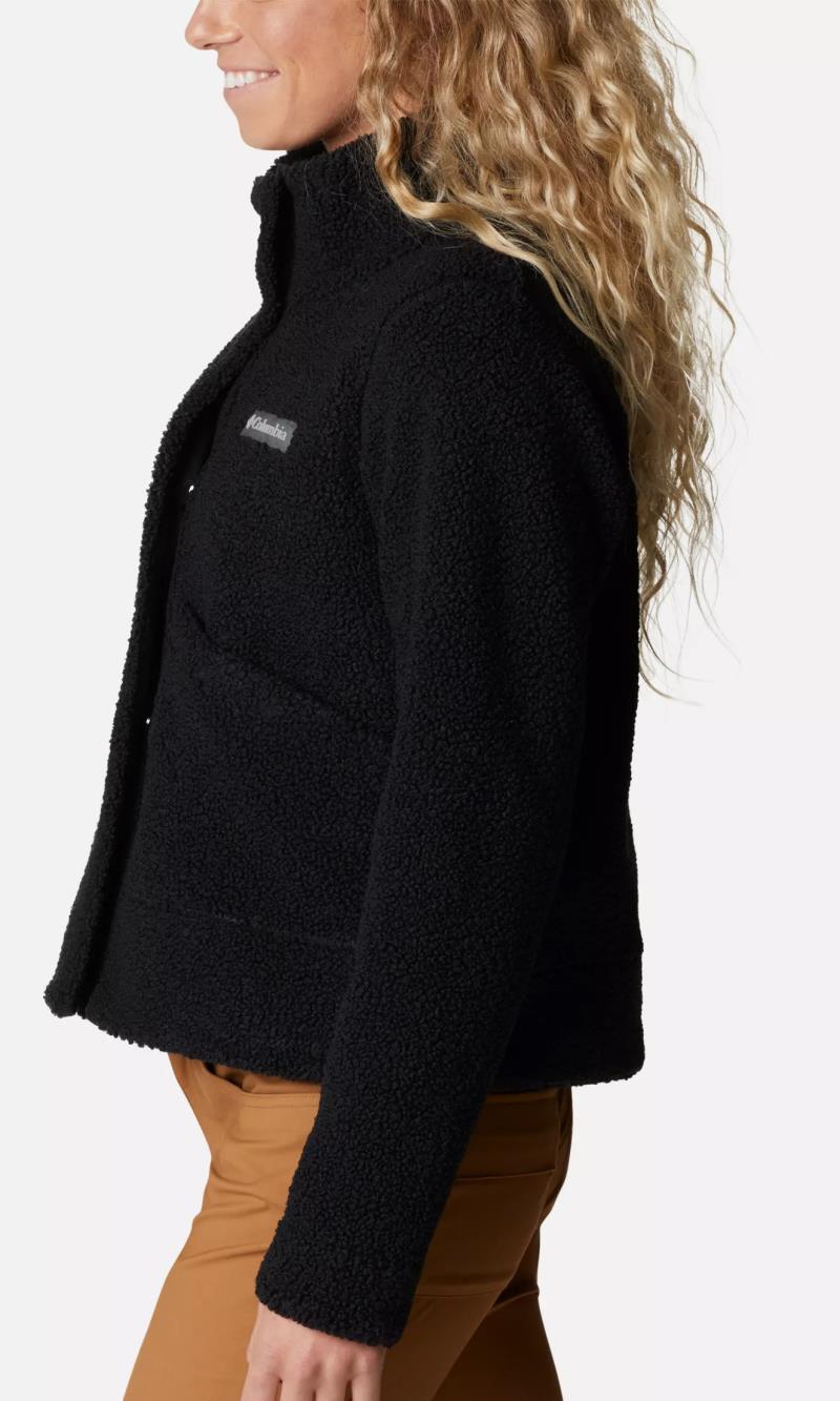 Panorama Snap Fleece Jacket - Womens - Black 3