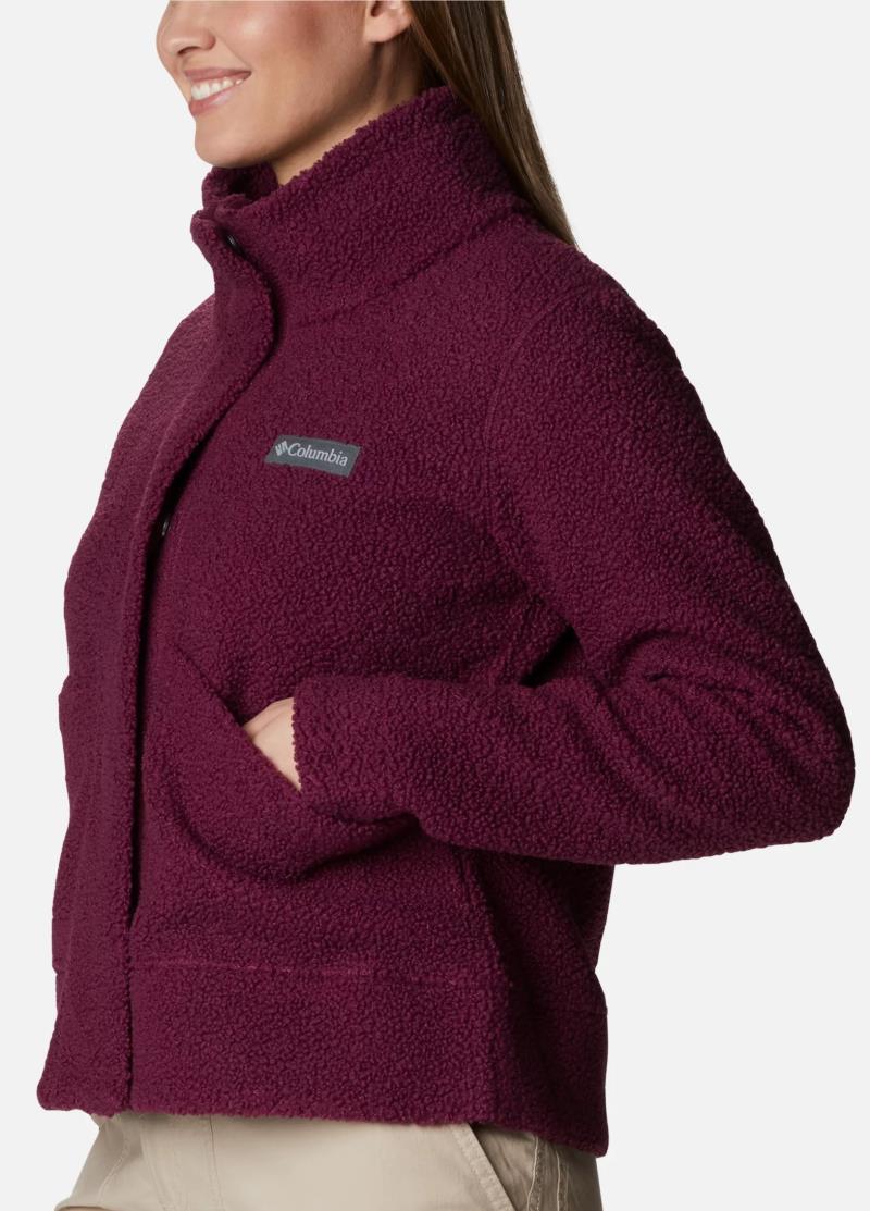 Panorama Snap Fleece Jacket - Womens - Marionberry 2