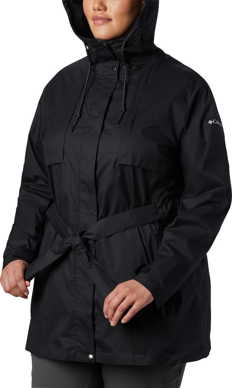 Pardon My Trench II Rain Jacket, Extended - Womens - Black 3