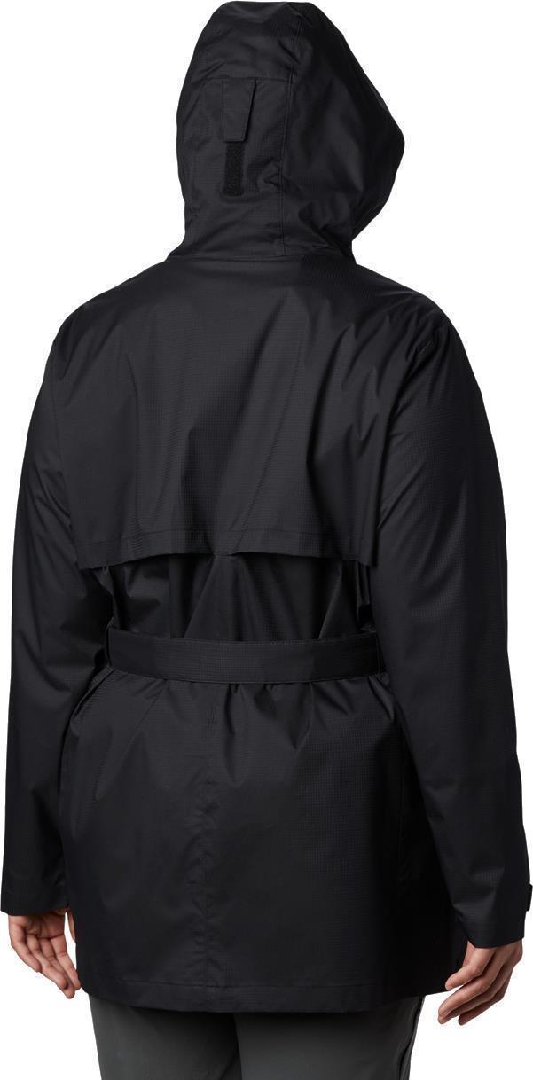 Pardon My Trench II Rain Jacket, Extended - Womens - Black 4