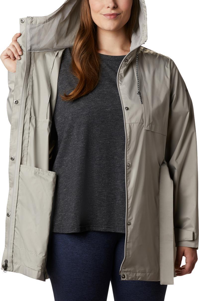 Pardon My Trench II Rain Jacket, Extended - Womens - Flint Grey 5