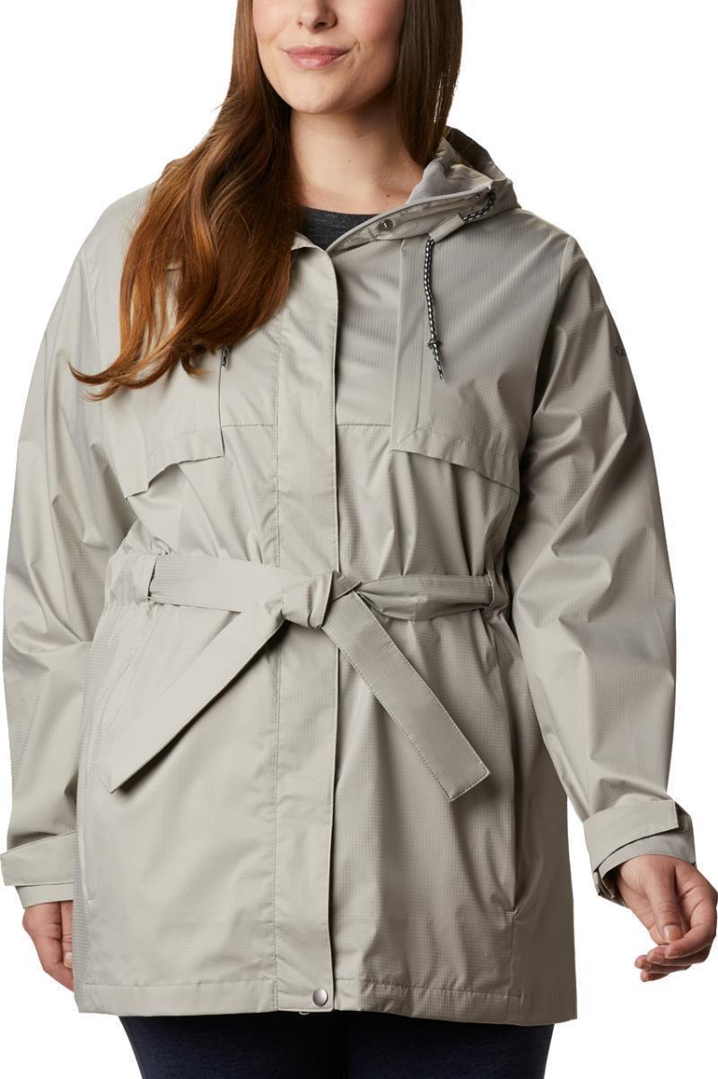 Pardon My Trench II Rain Jacket, Extended - Womens - Flint Grey 1