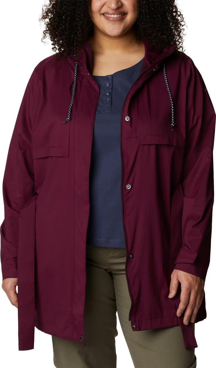 Pardon My Trench II Rain Jacket, Extended - Womens - Marionberry 4